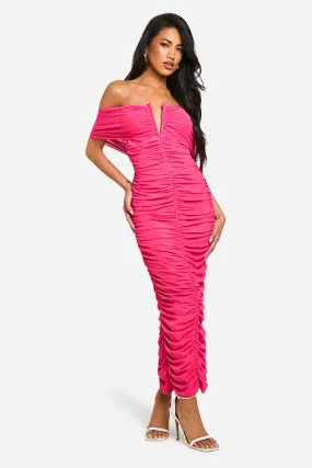 Robe mi-longue premium en mesh