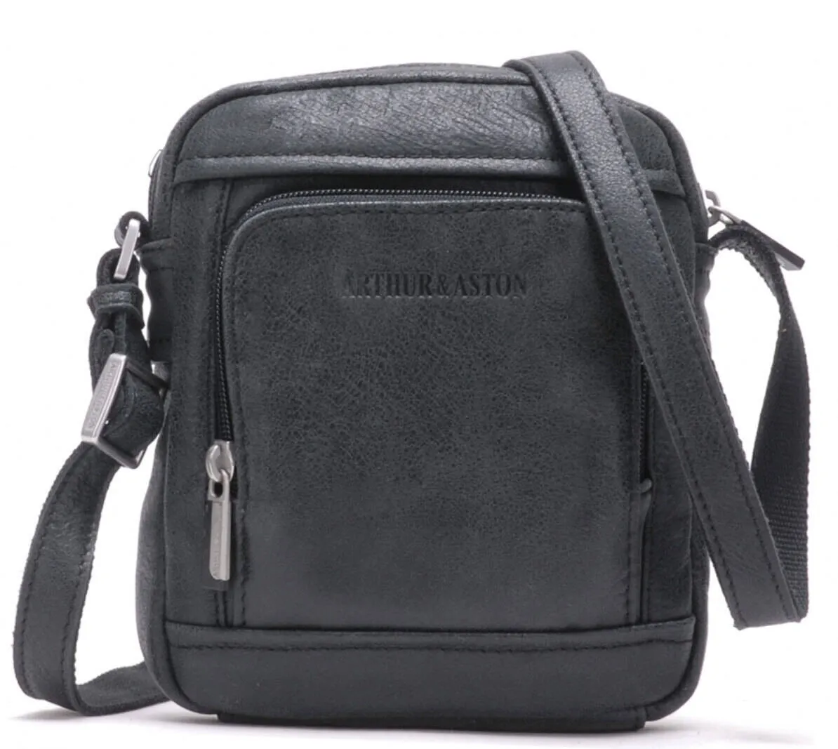 Sacoche cuir homme noir  Arthur et Aston