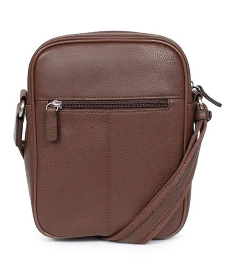 Sacoche cuir vachette chocolat