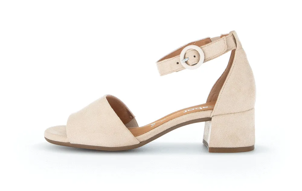 Sandales beiges en cuir