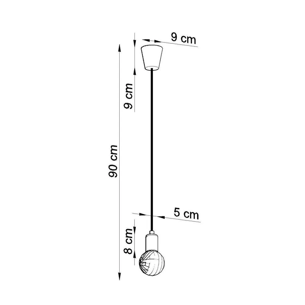 SOLLUX SL.0572 Suspension noire DIEGO 1