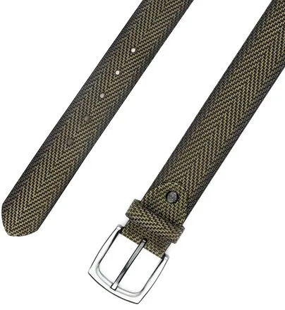 Suitable Ceinture Structure En Cuir Vert 1100465.060 command