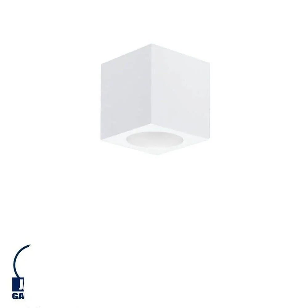 Support spot saillie blanc rond l 70mm 1xgu10 max 10w