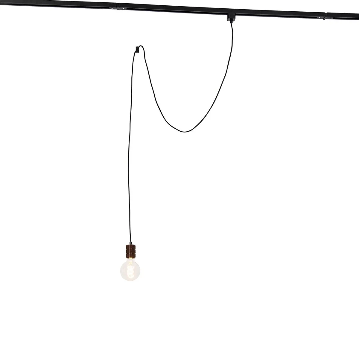 Suspension bronze foncé pour système sur rail monophasé - Iconic Cavalux