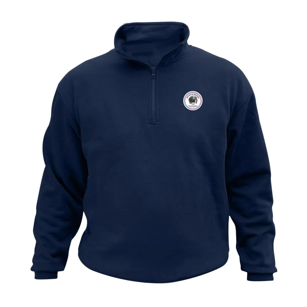 Sweat de chasse Col Zip – Ecusson Rouge de Baviere