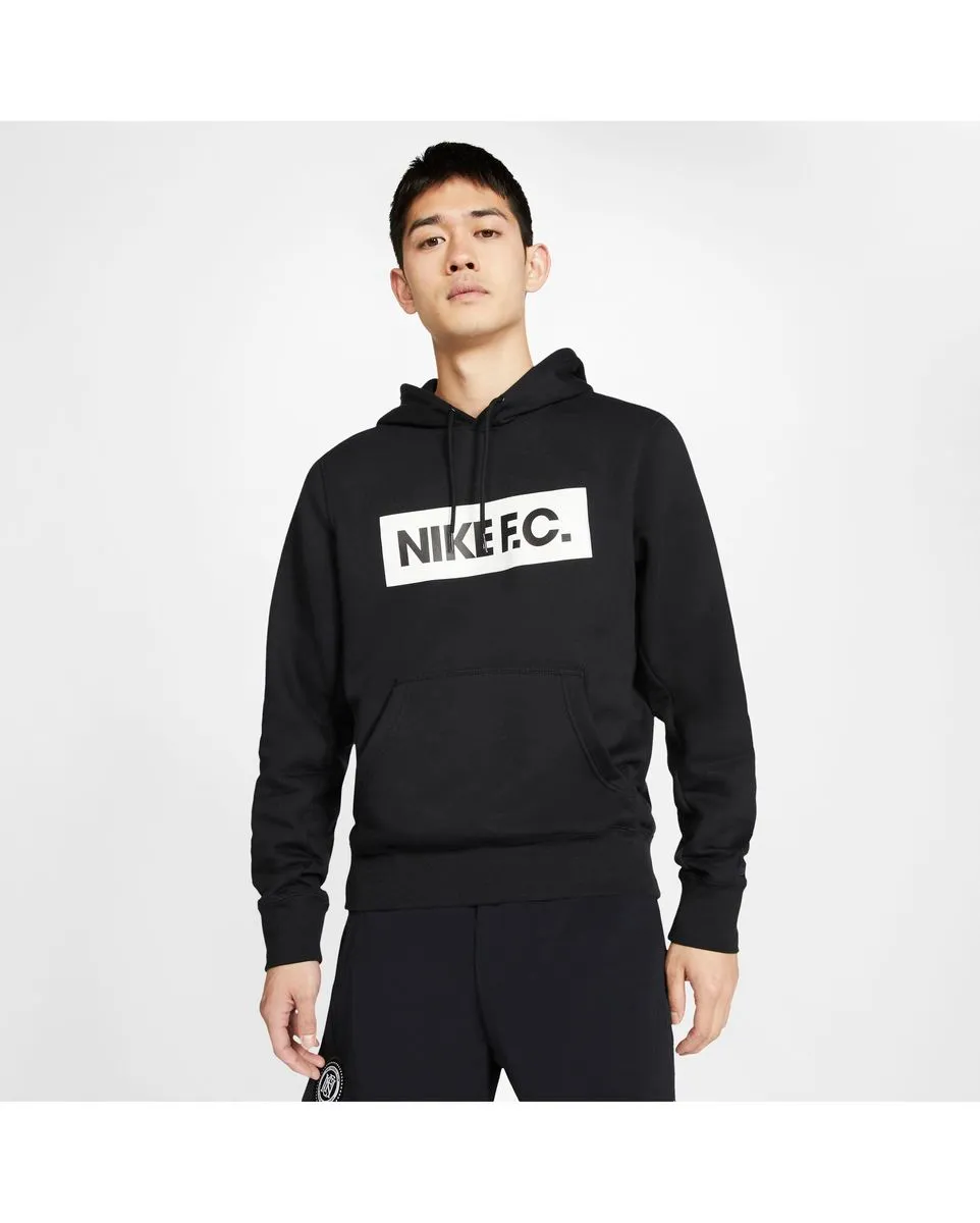 sweatshirt homme M NK FC ESSNTL FLC HOODIE PO Noir