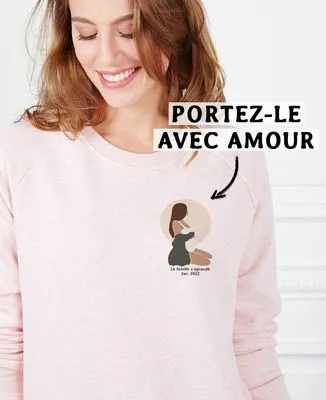 T-Shirt femme Femme enceinte personnalisé