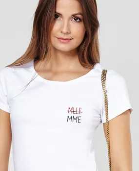 T-Shirt femme MLLE - MME (brodé)