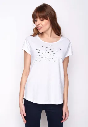 T-shirt imprimé Mouettes taille L