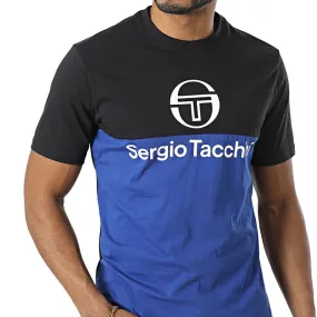 T-SHIRT SERGIO TACCHINI FRAVE NOIR ET BLEU