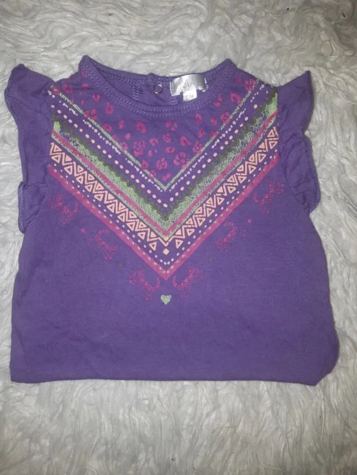 Tee-shirt bébé filles 6 mois - Kimadi - 6 mois  | Beebs