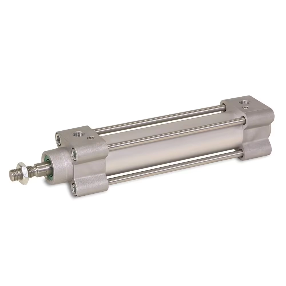 Vérin pneumatique ISO 15552 à tirants Ø125 double effet amortissement pneumatique série P1F Parker